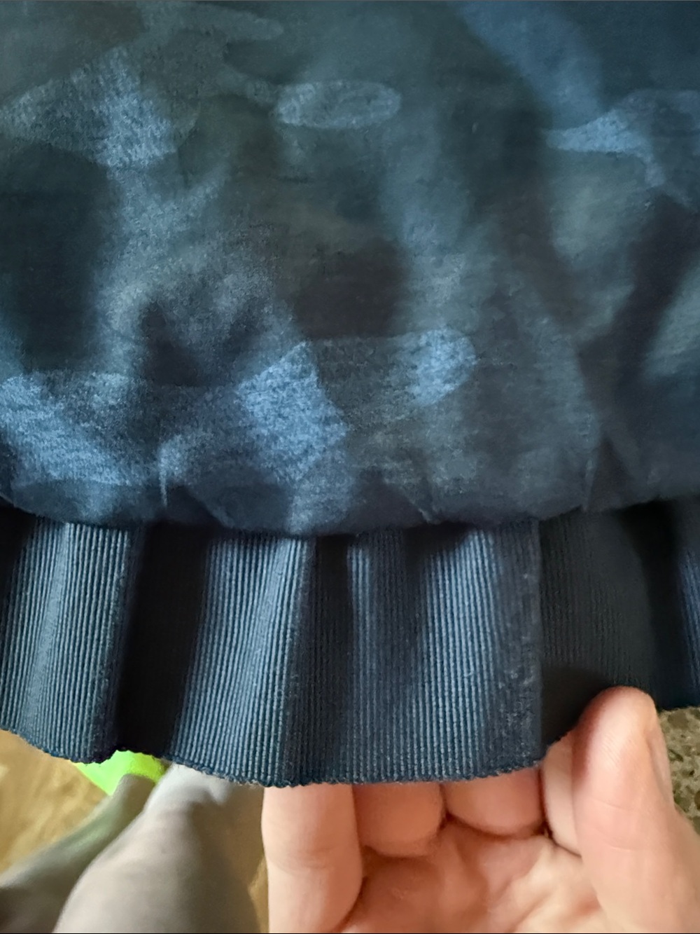 Lululemon Spring Fling Puffy Windbreaker Heathered Lotus Camo Oil Slick Blue - Picture 11 of 11